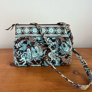 Vera Bradley Medium Purse Blue and Brown